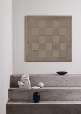 Wabi-sabi Brown Minimalist Wall Art Rich 3D Textured Canvas Art Minimalist Wall Art