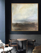 Beach Painting Large Framed Coastal Wall Art Modern Beach art Seascape Artwork