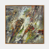 Colorful Abstract, Wall Art Canvas, Modern Art Large Acrylic Painting For Livingroom