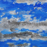 Square Abstract Ocean Painting Blue And Grey Wall Art Seascape Art