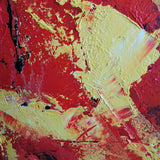40 x 40 Square Red Canvas Wall Art Modern Abstract Acrylic Painting