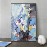 Textured Bright Abstract Painting Big Contemporary Abstract Art For Sale