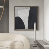 Black And White Minimalist Art Large Geometric Painting Art For Office