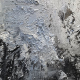 36x48 Gray And Blue Wall Art Textured Abstract Painting