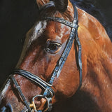 Equestrian Fine art Large Horse Painting Rustic Horse Wall Art Draft Horse Art