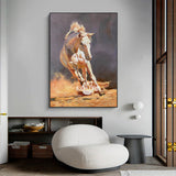 Large Running Horse Wall Art Livingroom Canvas Wall Art Modern Horse Acrylic Painting For Sale