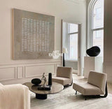 3D Texture Brown Abstract Wall Art Large Canvas Art Wabi-sabi Minimalist Art For Sale