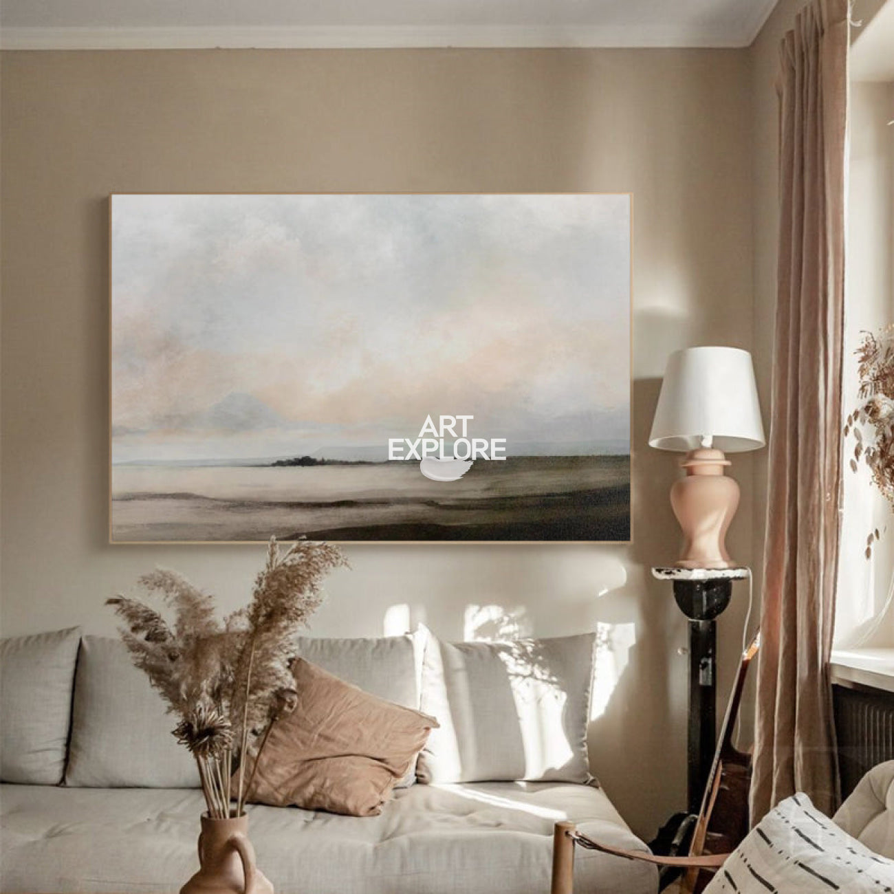 Modern Abstract Art Landscape Wall Art Contemporary Landscape Canvas Painting