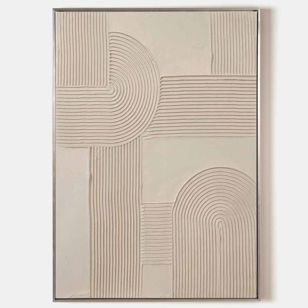 Beige Rich Textured Painting Modern Abstract Art Minimalist Artworks Large Acrylic Abstract Painting For Livingroom