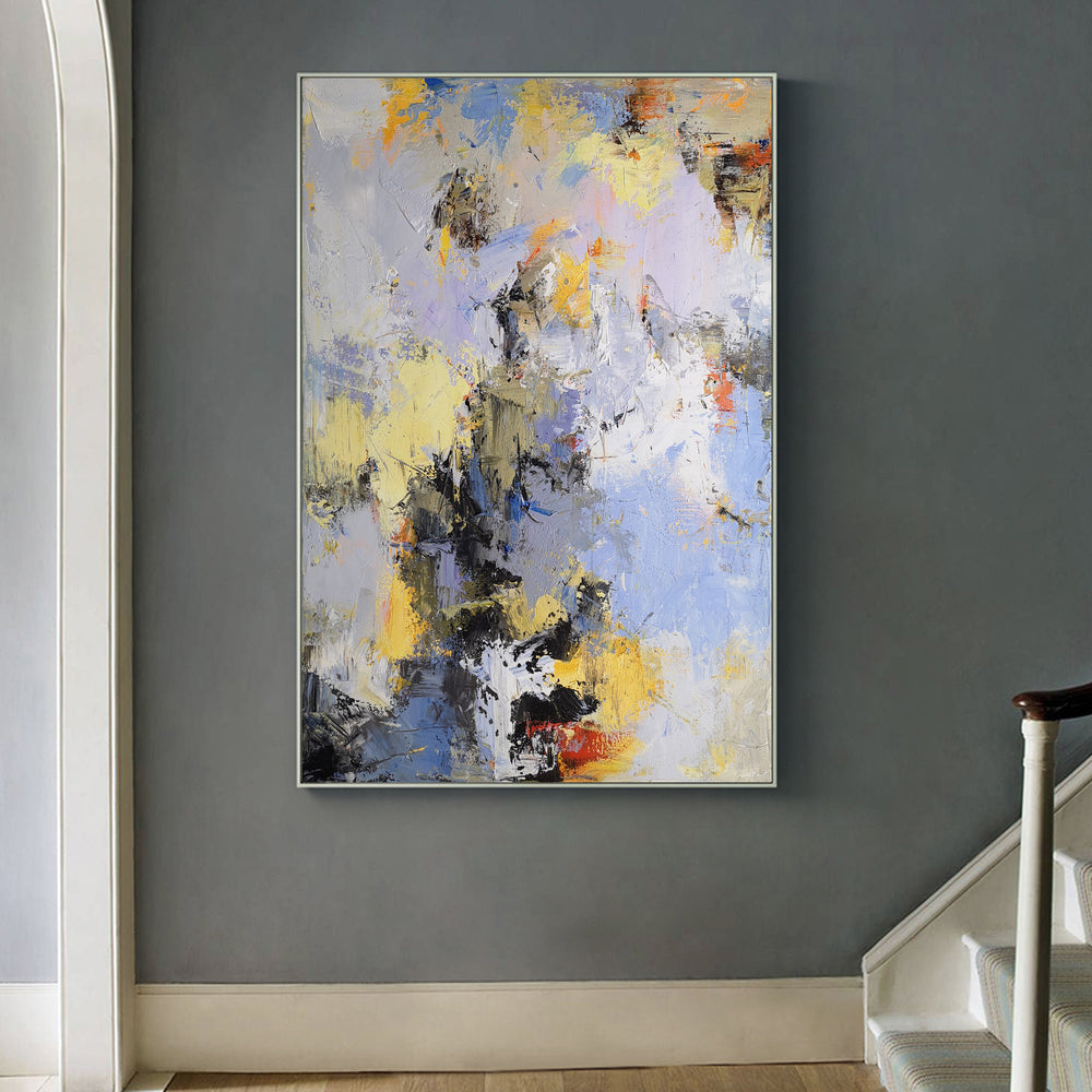 36 x 48 Vertical Bright Acrylic Paintings Living Room Framed Wall Art