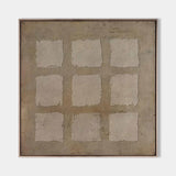 Brown Minimalist Wall Art Wabi-sabi 3d Texture Painting Brown Abstract Art for Livingroom