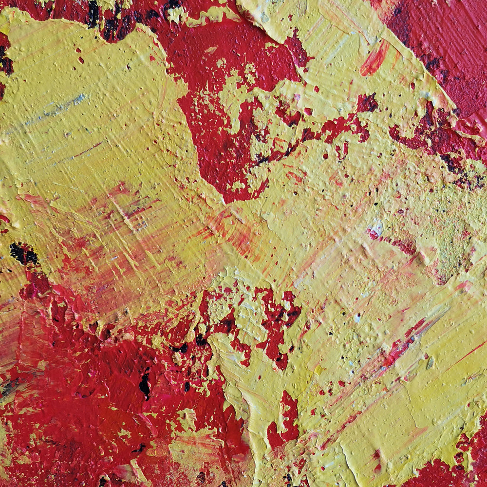 40 x 40 Square Red Canvas Wall Art Modern Abstract Acrylic Painting