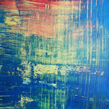 40 x 40 Blue And Yellow Abstract Wall Art Square Modern Abstract Painting