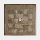 Wabi-Sabi Brown Texture Wall Art Brown Abstract Painting Neutral Canvas Art Minimalist Art