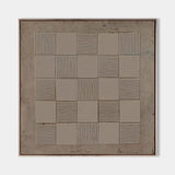 Wabi-sabi Brown Minimalist Wall Art Rich 3D Textured Canvas Art Minimalist Wall Art