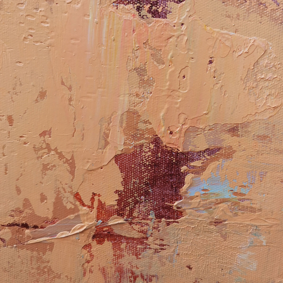 36X48 Original Abstract Canvas Art Blue And Brown Wall Art For Living Room