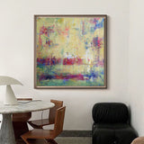40 x 40 Square Abstract Canvas Wall Art Modern Paintings For Living Room