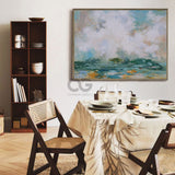Ocean Acrylic Painting Large Beach Canvas Art Ocean Wave Art For Living Room
