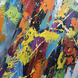 Abstract Wall Decor Contemporary Canvas Art Multicolor Painting For Home 40 x 40