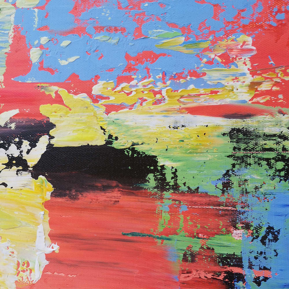 36 x 48 Colorful Abstract Beach Painting Vertical Acrylic Seascape Paintings