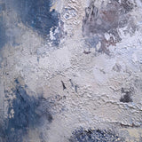 Blue And White Abstract Canvas Art Original Abstract Paintings For Sale 40 x 40