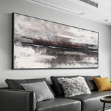 Huge Black And White Beach Wall Art Panoramic Modern Coastal Artwork Acrylic Oversized Coastal Wall Art