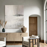 Grey Landscape Acrylic Painting Large Canvas Wall Art Abstract Landscape Art For Livingroom