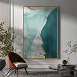 Abstract Green Canvas Painting Large Original Acrylic Abstract Canvas Art Modern Abstract Painting