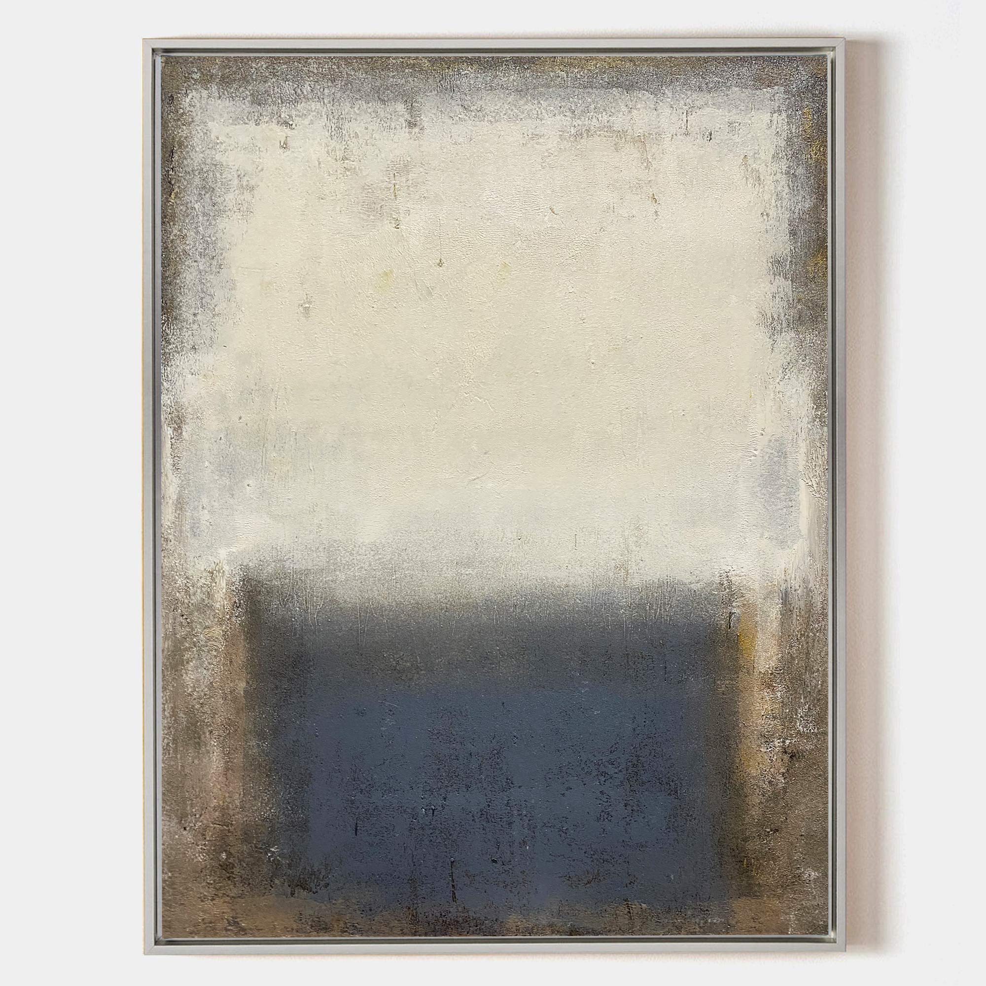 Brown Minimalist Acrylic Painting On Canvas Extra Large Beige Minimal Canvas Art Minimalist Wall Art