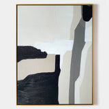 Minimalist Art Neutral Abstract Artwork Rich Textured Acrylic Painting Minimalist Painting