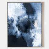 Large Blue Abstract Art Navy Nlue Abstract Wall Art Canvas Big Blue Painting