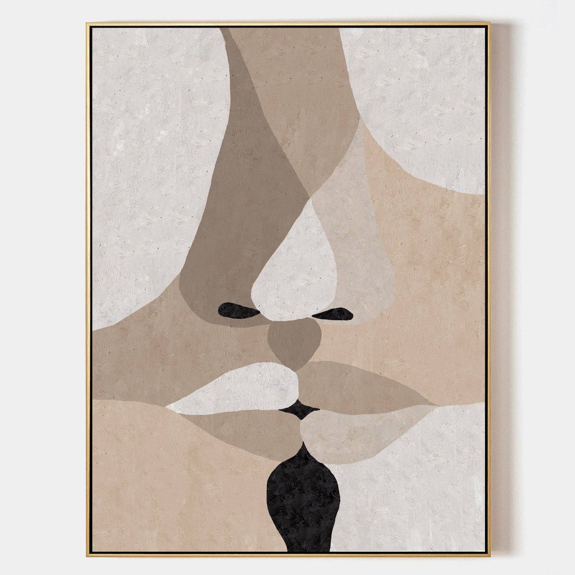 Modern Minimalist Painting Black And White Cool Line Abstract Minimalist Painting For Home Decor