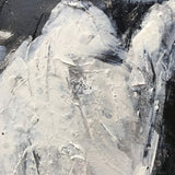 Large Running Horses Painting Black And White Horse Art Extra Large Abstract Horse Wall Art