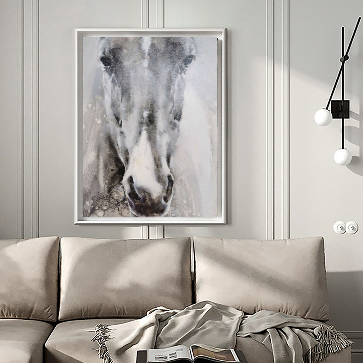 Paintings Of Horses Heads Modern Horse Art Black And White Horse Paintings For Sale