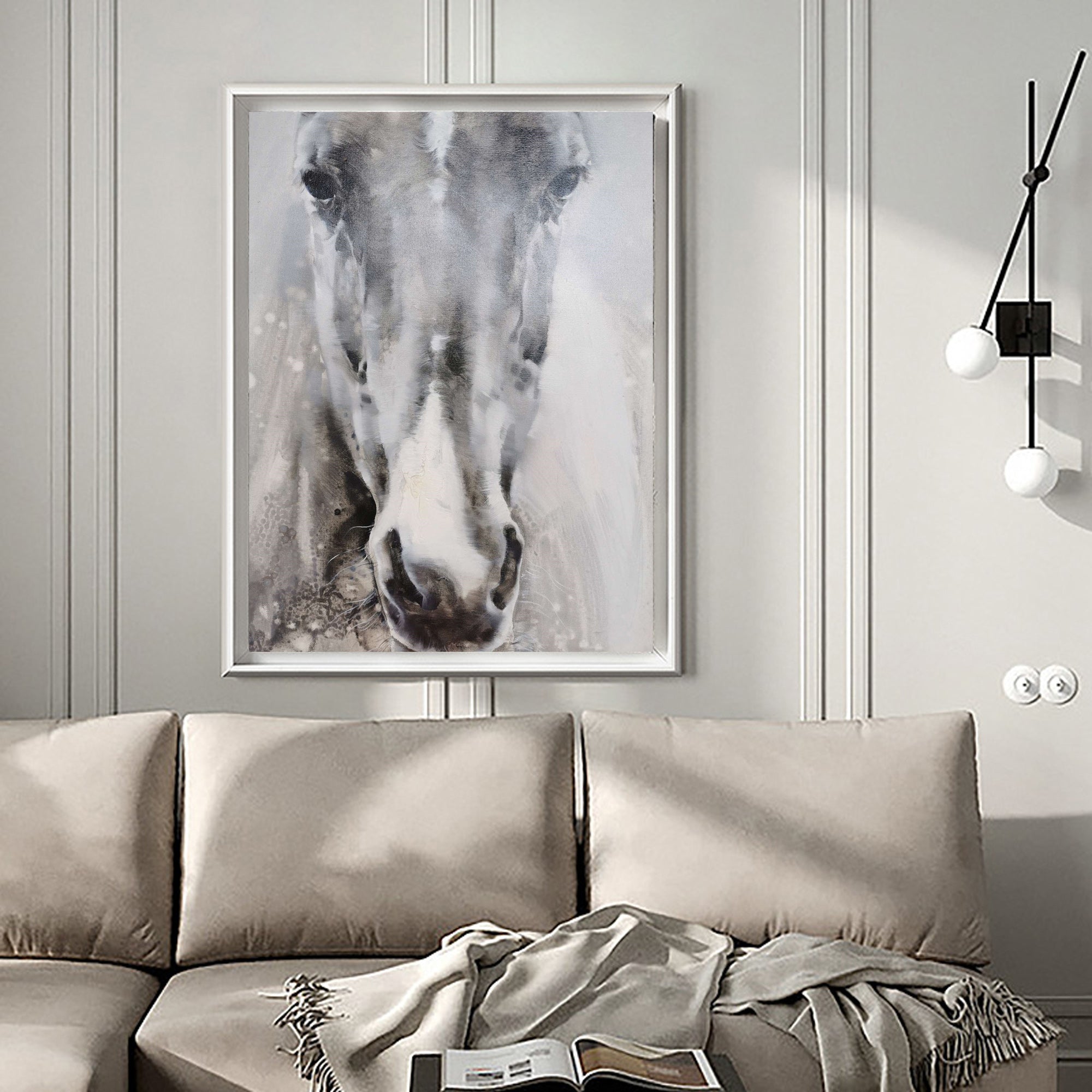 Paintings Of Horses Heads Modern Horse Art Black And White Horse Paintings For Sale