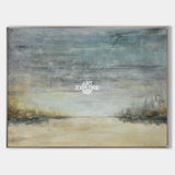 Abstract Beach Art Extra Large Sky And Sea Painting Modern Seascape Paintings