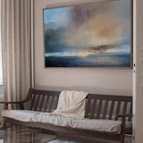 Large Seascape Wall Art Oversized Beach Wall Art Horizontal Coastal Wall Art