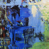 36 x 48 Colorful Abstract Beach Painting Vertical Acrylic Seascape Paintings