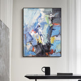 Textured Bright Abstract Painting Big Contemporary Abstract Art For Sale