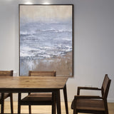 Beach Painting Large Beach Wall Art Abstract Seascape Paintings Beach Wave Art