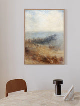 Modern Abstract Seascape Wall Art Contemporary Coastal Canvas Art Abstract Art Painting