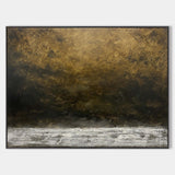 Large Abstract Beach Canvas Painting Impressionist Seascape Paintings Modern Beach Wall Art