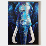Elephant Canvas Painting Elephant Wall Art Canvas Acrylic Paint Elephant