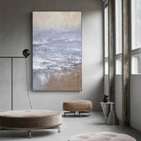 Beach Painting Large Beach Wall Art Abstract Seascape Paintings Beach Wave Art