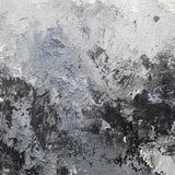 36x48 Gray And Blue Wall Art Textured Abstract Painting