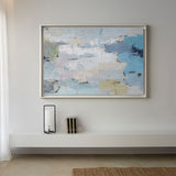 Beach Acrylic Painting Coastal Wall Art Large Seascape Wall Art Framed