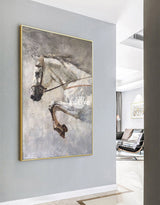 Horse Art Horse Abstract Painting Horse Portrait Painting On Canvas Large Horse Wall Art Equestrian Art