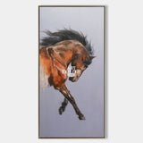 Modern Horse Art Equestrian Painting Contemporary Horse Art Framed Horse Wall Art