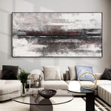 Huge Black And White Beach Wall Art Panoramic Modern Coastal Artwork Acrylic Oversized Coastal Wall Art