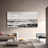 Black And White Abstract Acrylic Painting Abstract Landscape Canvas Art Original Modern Abstract Art